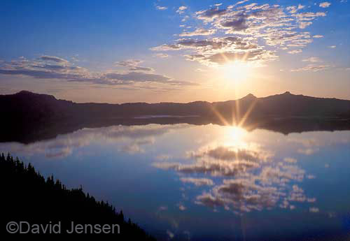 crater Lake sunset