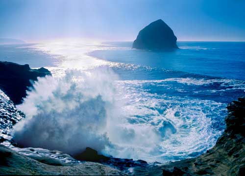 haystack rock from cape kiwanda