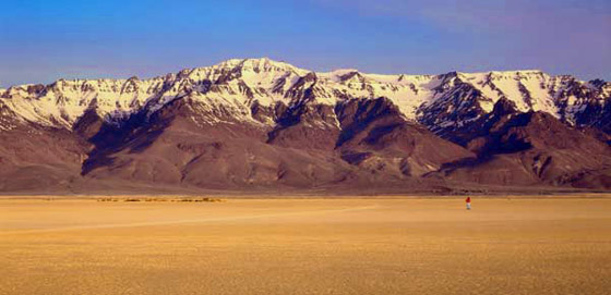 sunrise on the alvord desert playa