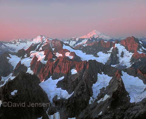 sunrise in north cascades